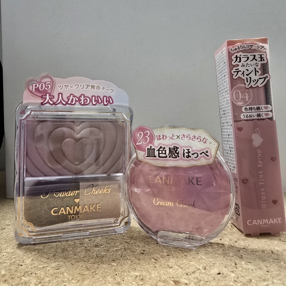 Cream Cheek Blush Set - Pink & Brown